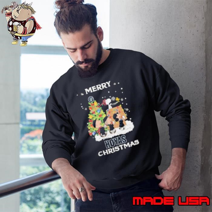 2024 Georgetown Hoyas Snoopy And Friends Merry Christmas Sweatshirt