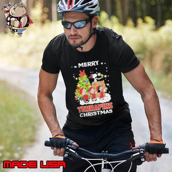 2024 Maryland Terrapins Snoopy And Friends Merry Christmas Unisex