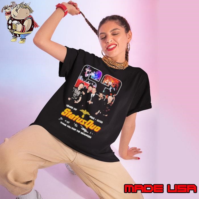 63 Years Of Status Quo 1962 2025 Thank You For The Memories Ladies tee