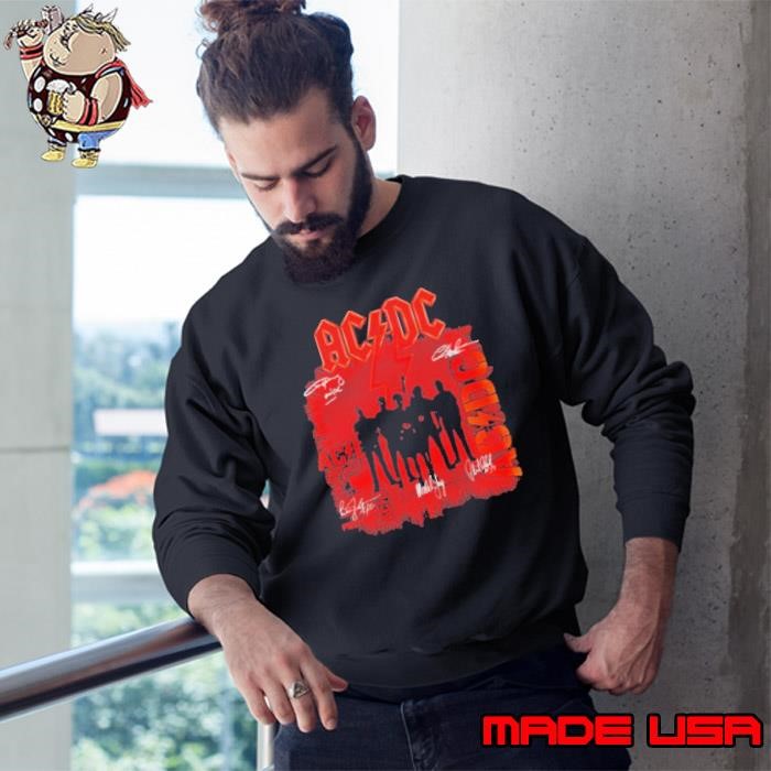 AC DC Shot In The Dark Signatures Sweatshirt