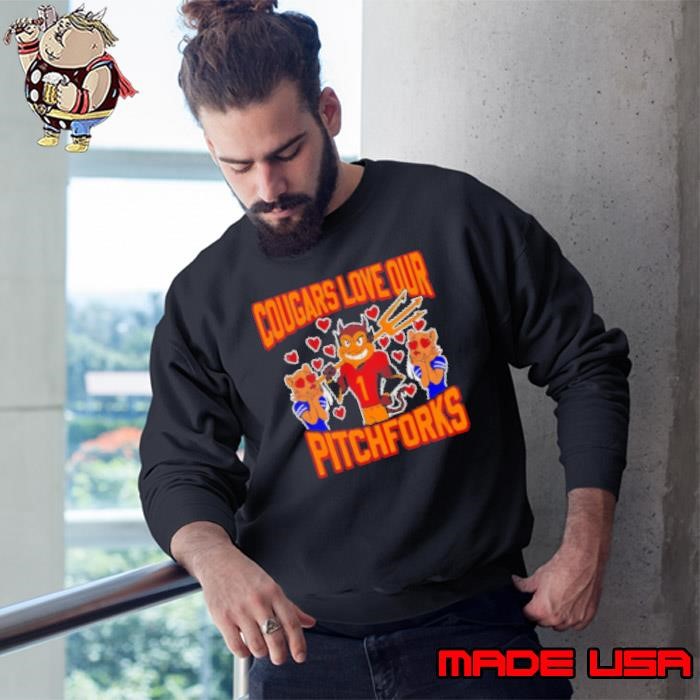 Arizona State Sun Devils cougars love our pitchforks Sweatshirt
