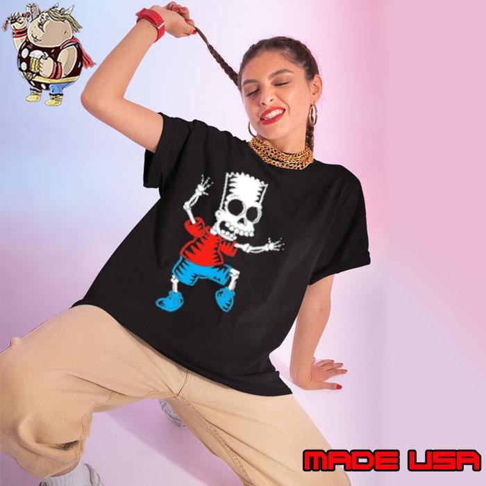 Bart Simpson Skeleton The Simpsons for Halloween Shirt