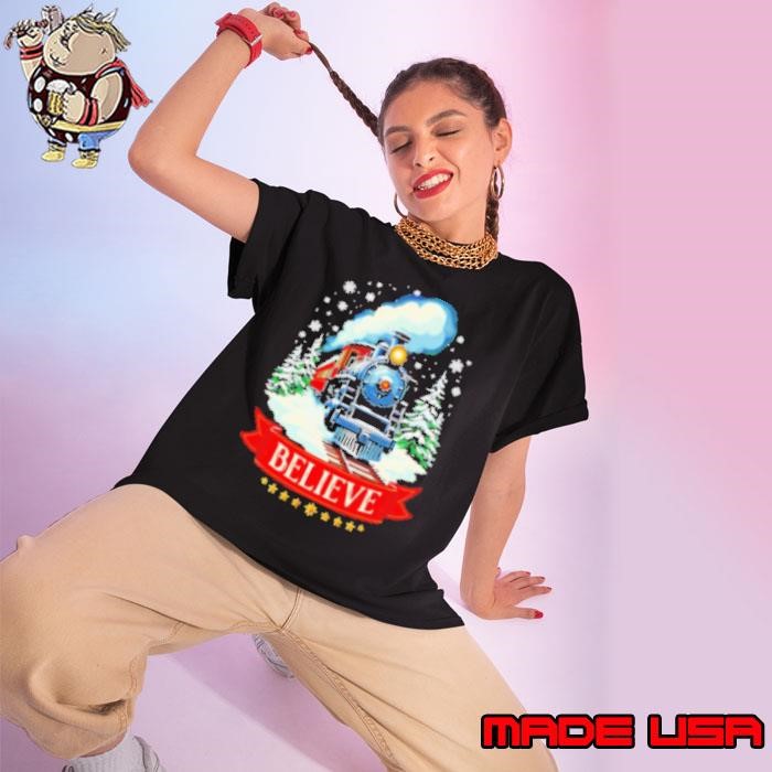 Belive train Christmas express train Ladies tee