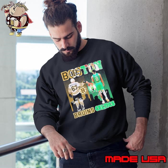 Boston Bruins Brad Marchand X Boston Celtics Jayson Tatum Signature Sweatshirt