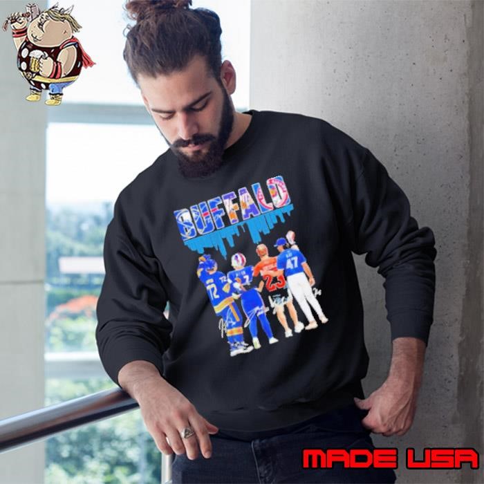Buffalo Sports Teams Thompson Allen Steve Priolo, Kay Signatures Sweatshirt