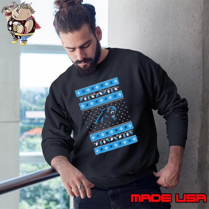 Carolina Panthers Holiday Lights Sweatshirt