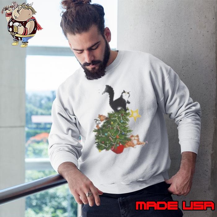 Cat Christmas Tree Sweatshirt