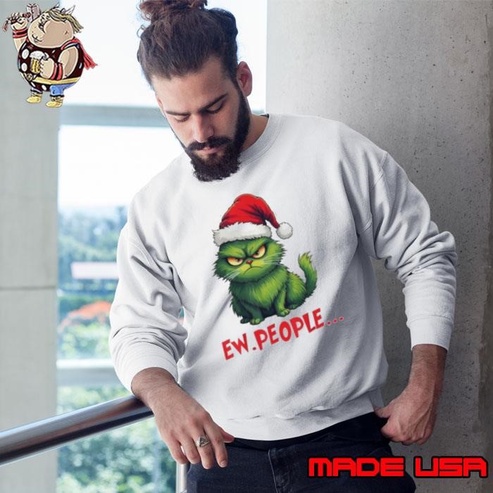 Cat ew people meowy cat Christmas 2024 Sweatshirt