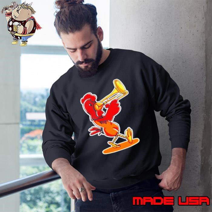 Chicken cute playing Trombone Sweatshirt