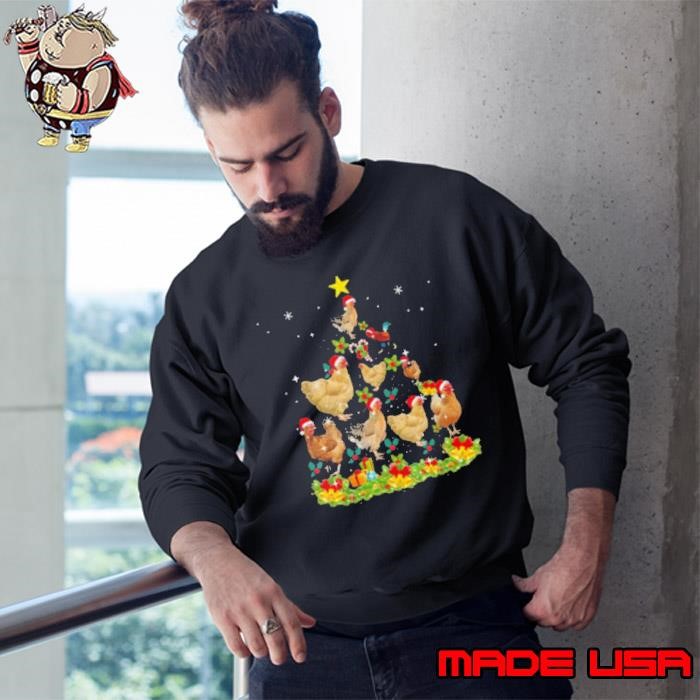 Chickens Tree Christmas Sweatshirt