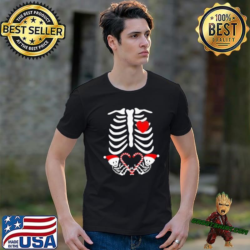Christmas Pregnant Twins Mother Skeleton Baby Unisex