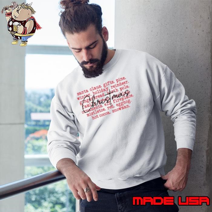 Christmas Santa Claus Gifts Pine Winter Holiday Reindeer Sweatshirt