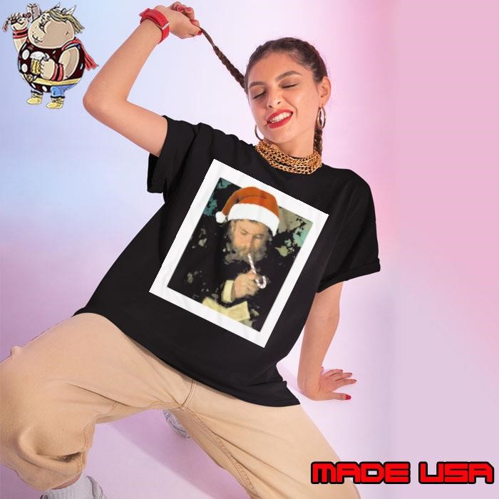 Claude Monet at Christmas French painter and founder of impressionism Ladies tee