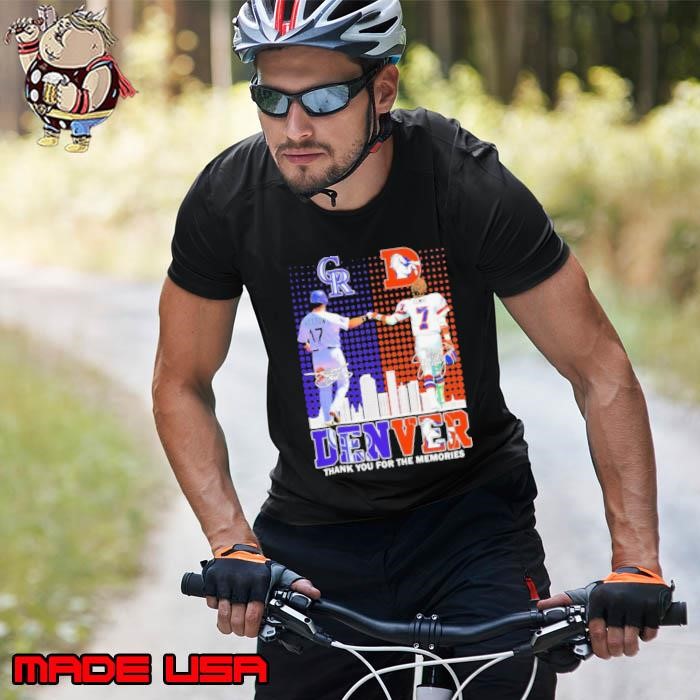 Colorado Rockies Helton x Denver Broncos Elway Denver skyline Unisex