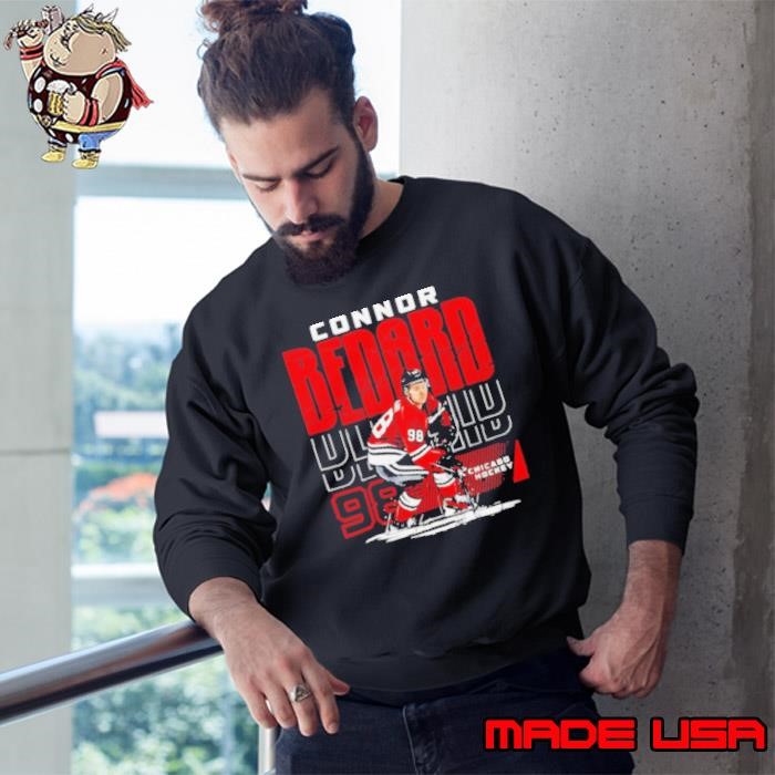 Connor Bedard 98 Chicago Blackhawks Hockey repeat Sweatshirt