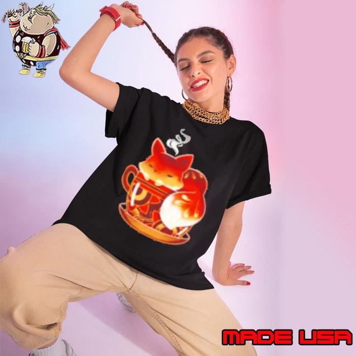 Cup of Fox Cute Coffee Animal Ladies tee