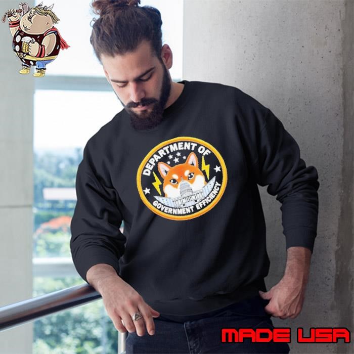 DOGE Patch Department of Government Efficiency Patch Logo Sweatshirt