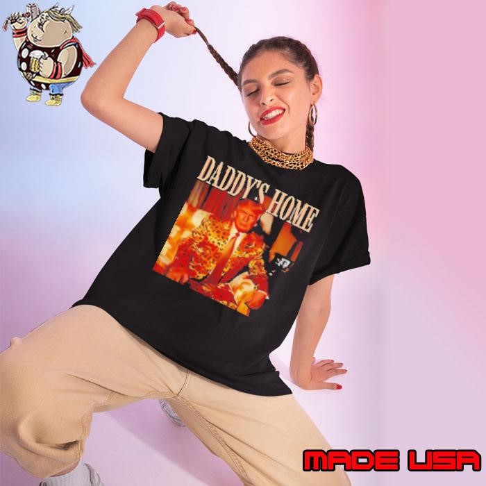 Daddy's Home Trump Leopard Ladies tee