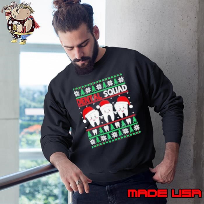 Dental Squad Funny Christmas Dentist Sweatshirt