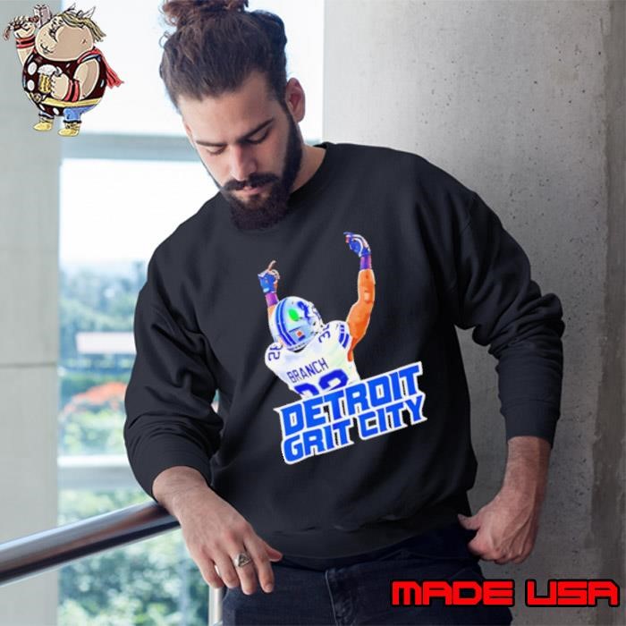 Detroit Grit City Brian Branch Middle Finger Sweatshirt