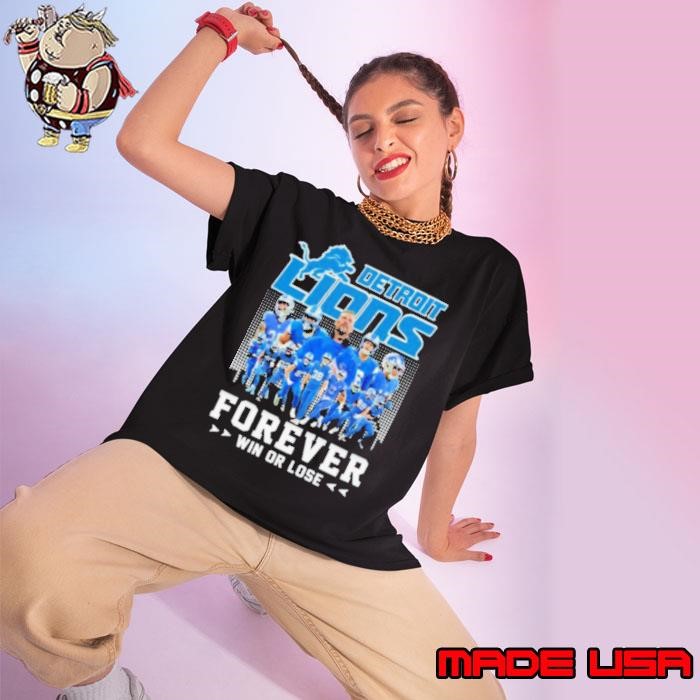 Detroit Lions Forever Win Or Lose Ladies tee