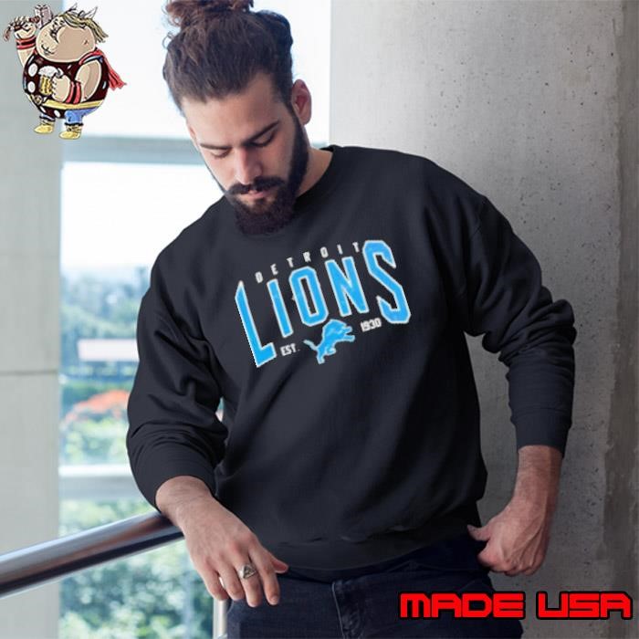 Detroit Lions NFL Football Retro Graphic Sweatshirt