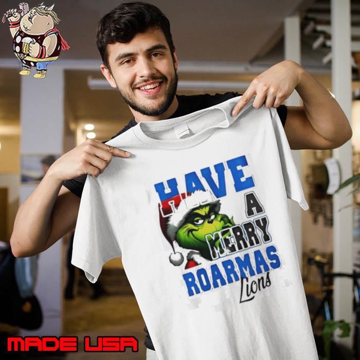 Detroit Lions have a Merry Roarmas Lions Grinch Christmas Unisex