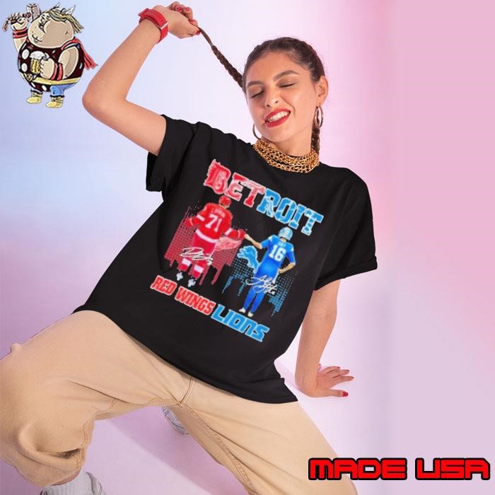 Detroit Red Wings x Detroit Lions Signature Ladies tee