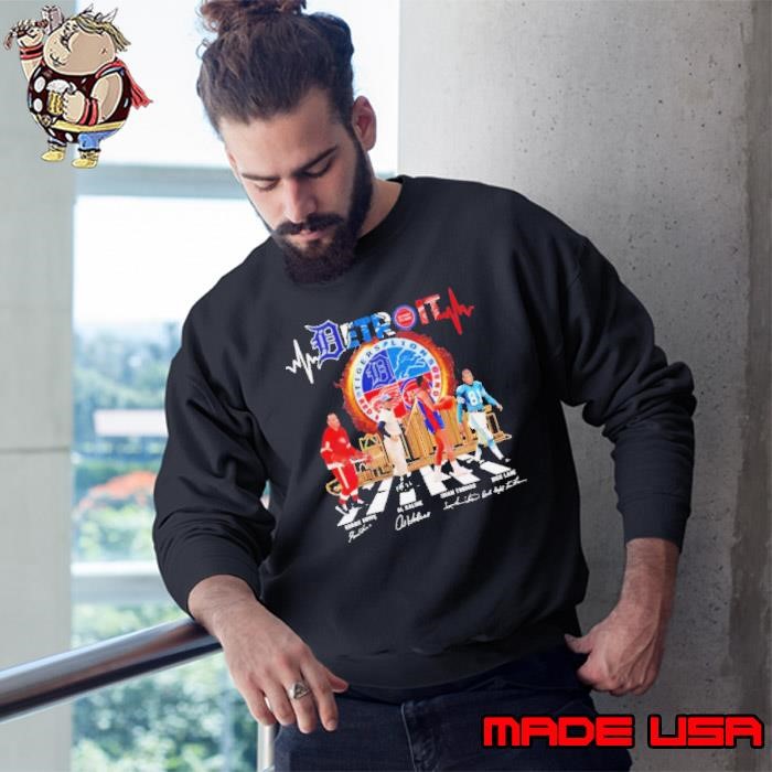 Detroit Sport City Go On The Road Graphics Signatures Sweatshirt