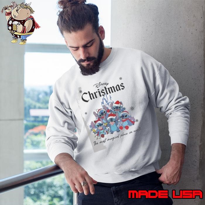 Disneyland The Most Magical Place On Earth Stitch Christmas Sweatshirt