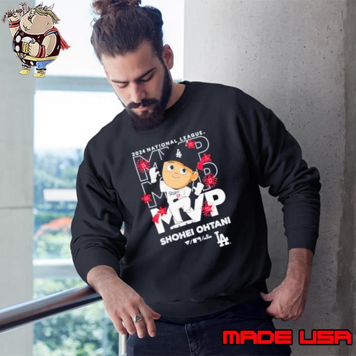 Dodgers Shohei Ohtani National League MVP 2024 Acquisition Commemorative Illustration Sweatshirt