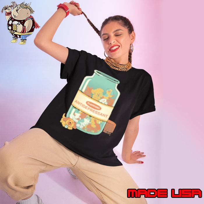 Dogs Antidepressant by Tobe Fonseca Ladies tee