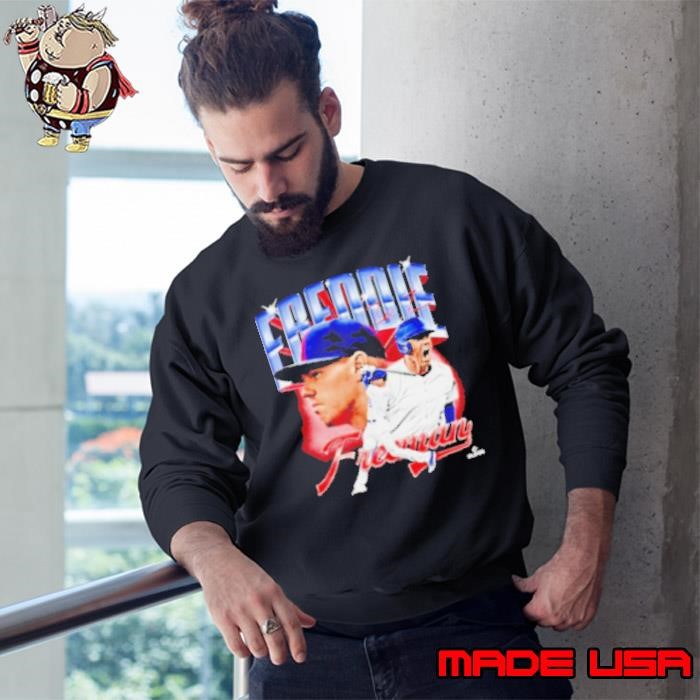 Freddie Freeman shout picture collage Los Angeles baseball MVP signature Sweatshirt