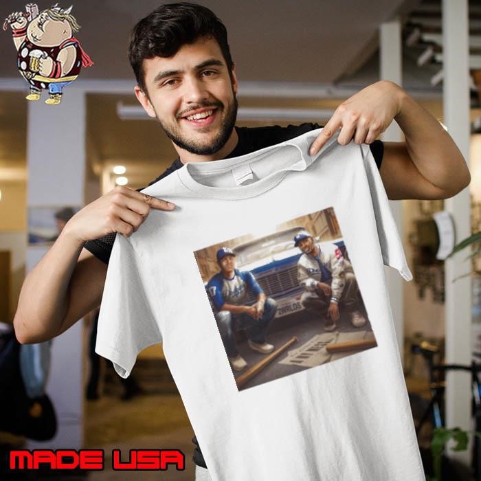 Funny Shohei Ohtani and Mookie Betts Dodgers Are 1 Win Away From Becoming World Series Champs Poster Unisex