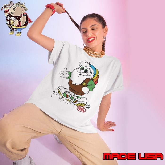 Gnomies Santa Merry Christmas Ladies tee