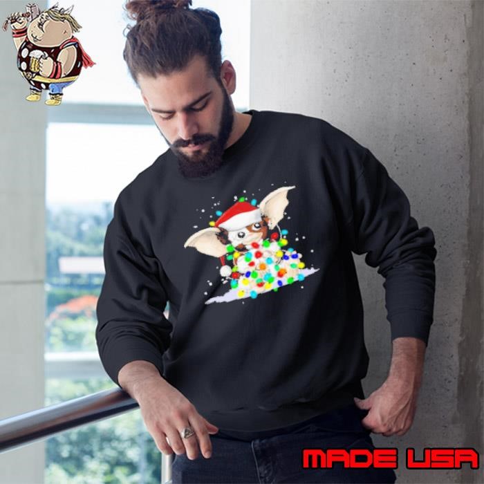 Gremlins Gizmo With Lights Christmas Ornament Sweatshirt