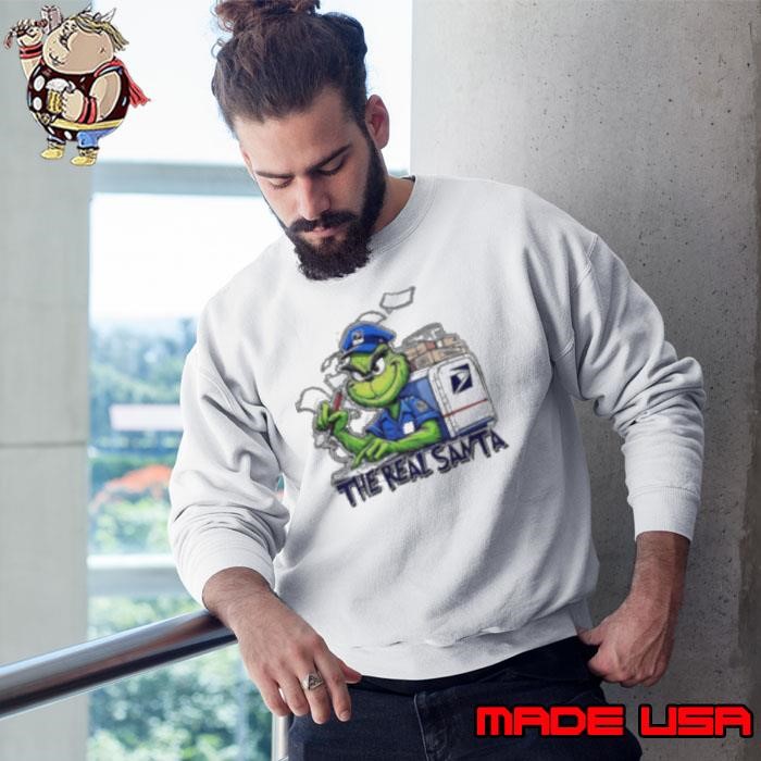 Grinch USPS the real Santa Sweatshirt