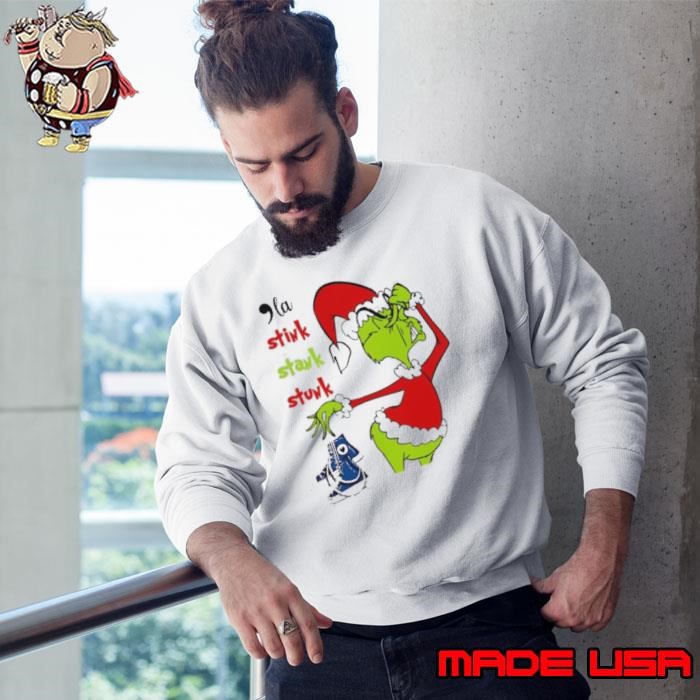 Grinch stink stank stunk chucks and pearls Kamala Christmas Sweatshirt