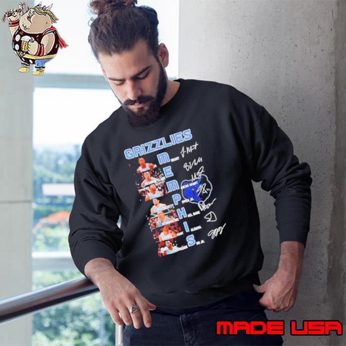 Grizzlies Memphis team players name and signature Sweatshirt