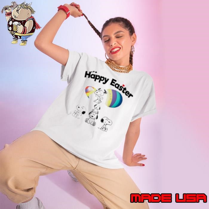Happy Easter Snoopy Ladies tee