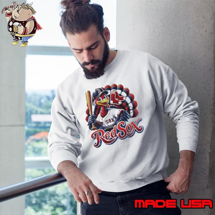 Happy Thanksgiving Boston Red Sox Baseball Turkey 2024 Sweatshirt