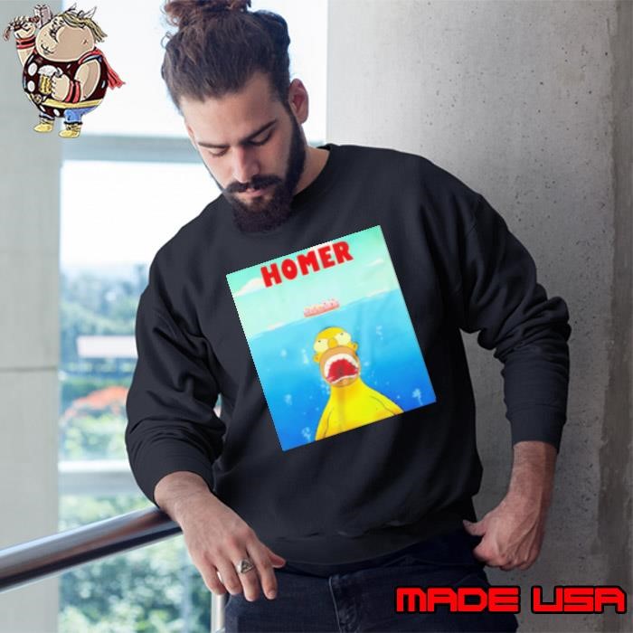 Homer Simpsons Jaws parody Sweatshirt