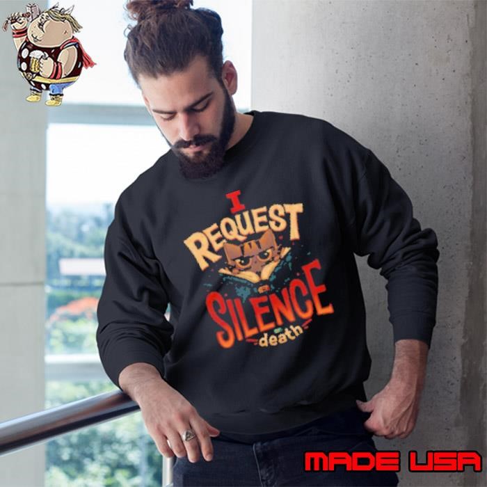 I Request Silence Bookworm Cat Sweatshirt