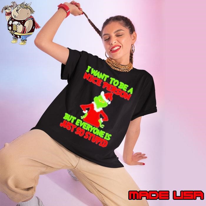 I want to be a nice person but everyone is just so stupid Ladies tee