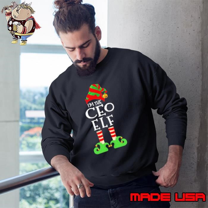 Im The CEO Elf Matching Christmas Pajama Costume Sweatshirt