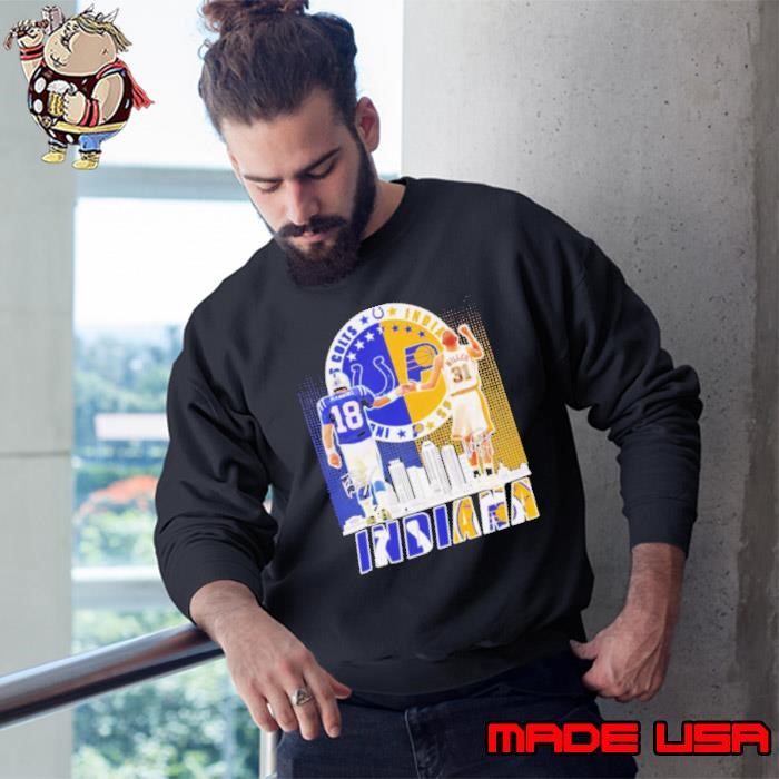Indianapolis Colts Peyton Manning x Indiana Pacers Reggie Miller Sweatshirt