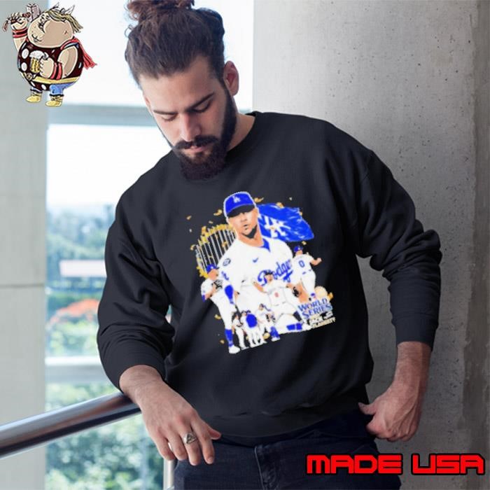 Jack Flaherty throw the ball graphic LA Dodgers mvp world series 2024 Sweatshirt