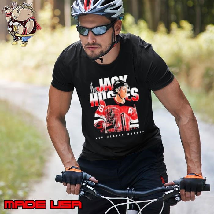 Jack Hughes 86 player New Jersey Devils hockey Landmark signature graphic Unisex