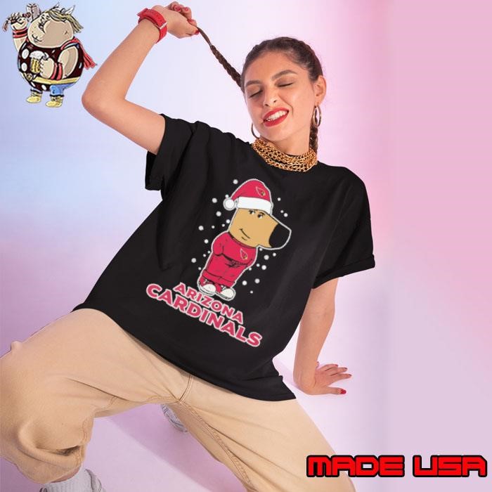 Just A Chill Guy Chill With Arizona Cardinals Christmas Ladies tee