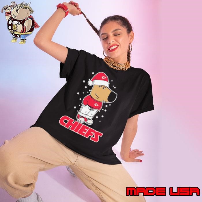 Just A Chill Guy Chill With Kansas City Chiefs Christmas Ladies tee